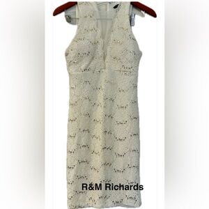 R&M Richard’s Cream Lace Embellished Women’s dress. Size 4